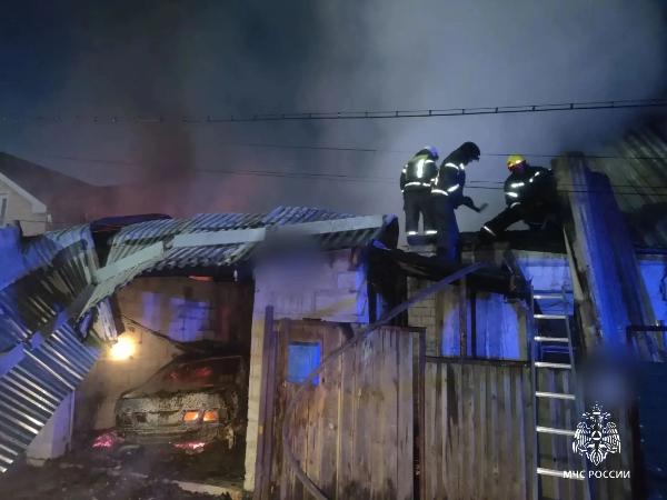 В Приангарье на пожаре пострадал мужчина